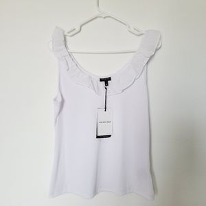Who What Wear White Tank Blouse Size Large.